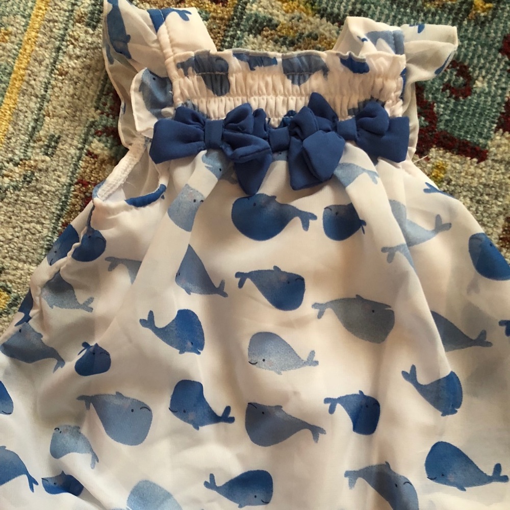 First Impressions romper worn once. 3 months.